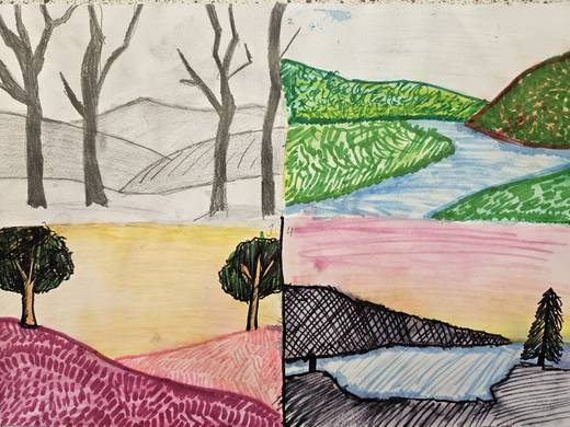 Pupil artwork — Clydebank High School, 2025, S1