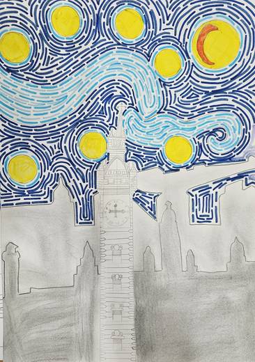 Pupil artwork — Clydebank High School, 2025, S1