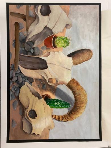 Pupil artwork — Vale of Leven Academy, 2025, S4