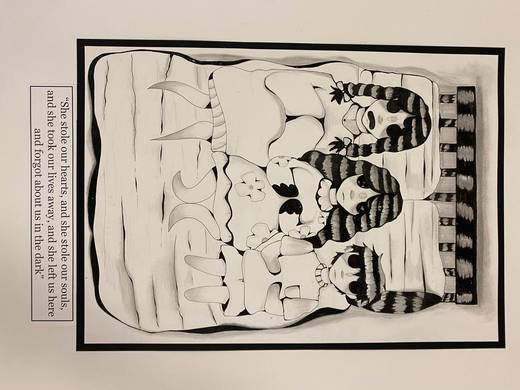 Pupil artwork — Vale of Leven Academy, 2025, S6
